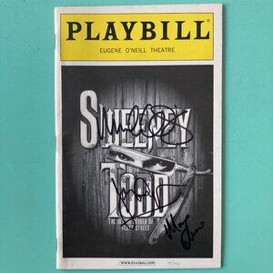 Sweeney Todd Signed Playbill John Doyle Michael Cerveris MANOEL FELCIANO 2006